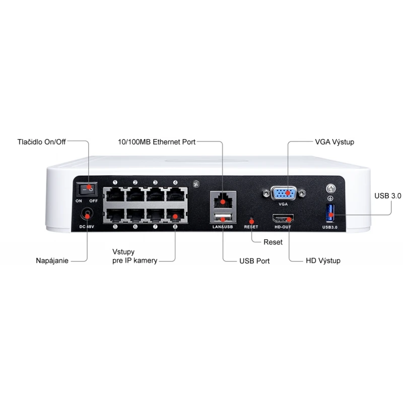 FOSCAM FN8108HE NVR 8CH PoE