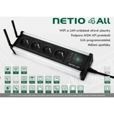 NETIO 4 All - strieborná