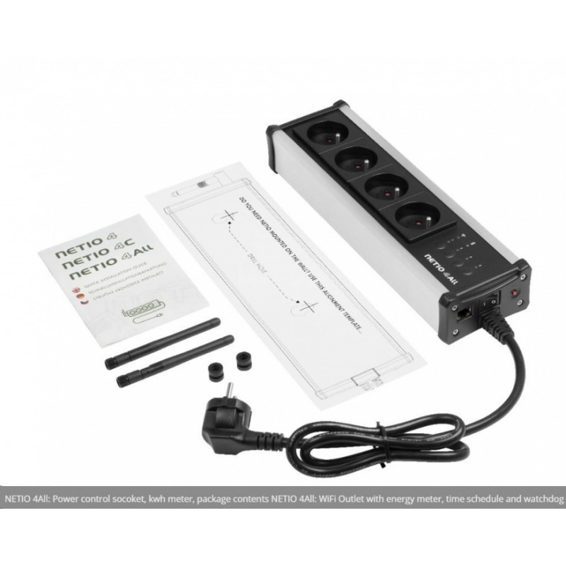 NETIO 4 All - strieborná