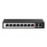 AI1010 - CCTV PoE Switch 8+2 do 250m