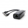 PoE splitter 12V/1A, IEEE802.3af/at, 10/100Mbps