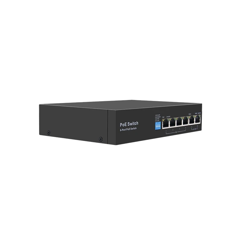 AI606 - CCTV PoE Switch 4+2 do 250m