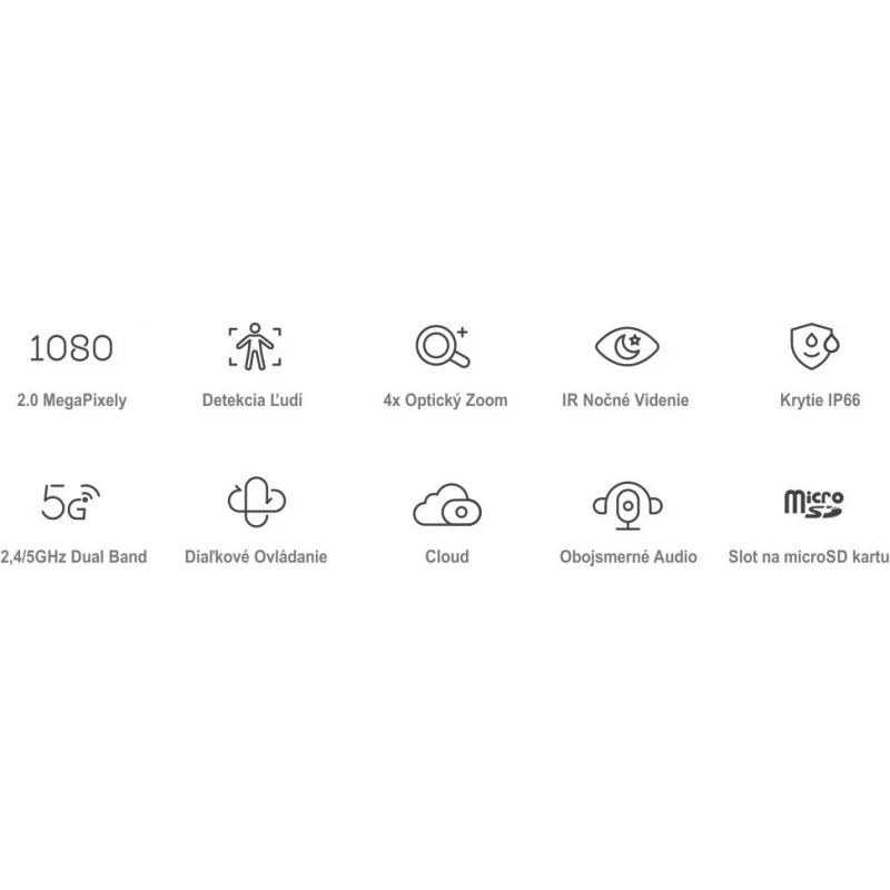 FOSCAM SD2 vonkajšia otočná HD IP kamera, 4x zoom