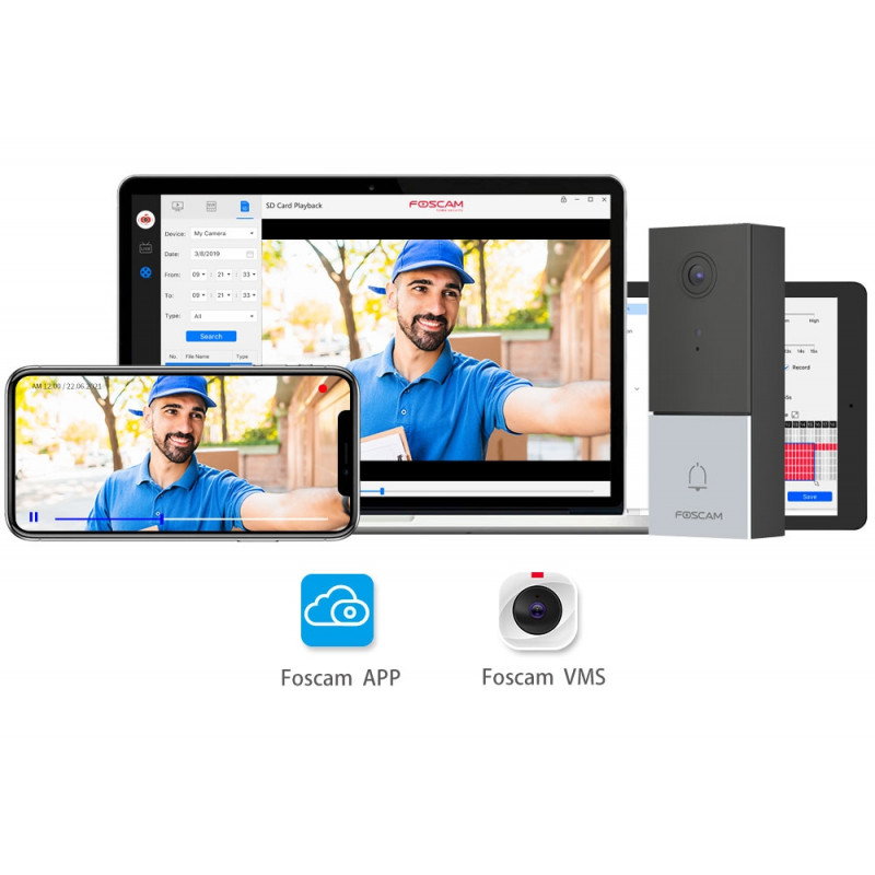 FOSCAM VD1 - Video Zvonček s rozoznávaním tváre