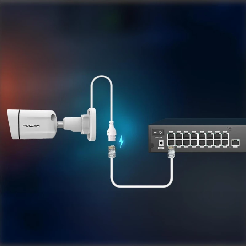 FOSCAM FNA216HE - 16-kanálový 4K 8 MP PoE sieťový videorekordér