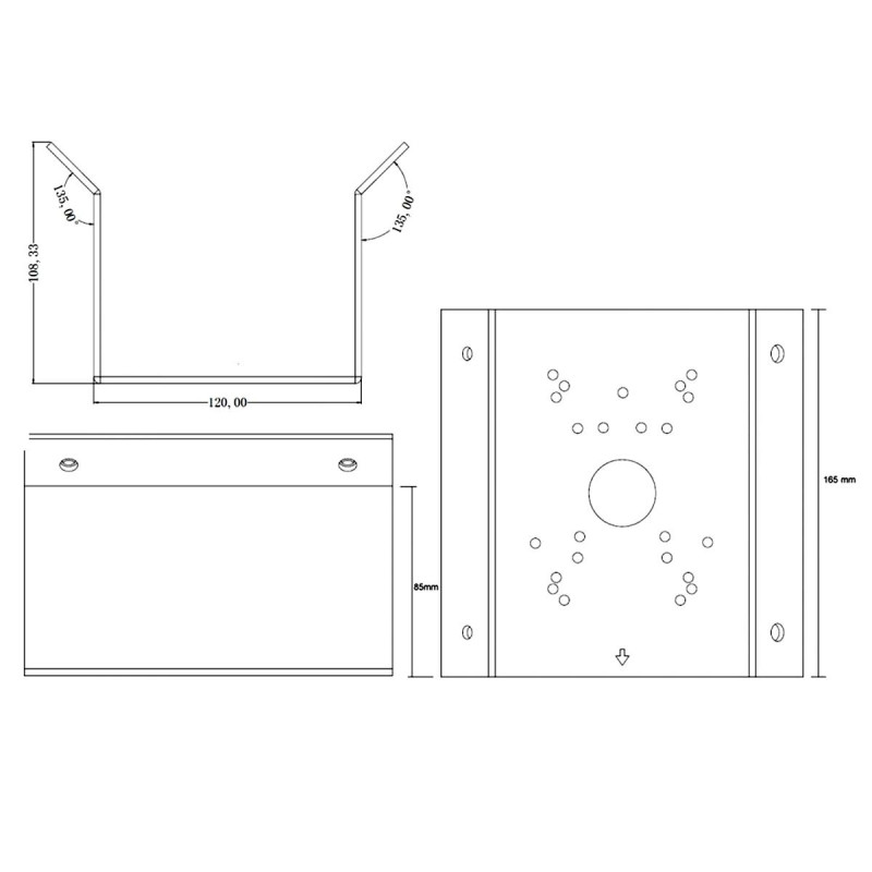FOSCAM Rohový držiak pre bezpečnostné kamery (biely)