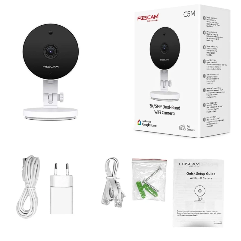 FOSCAM C5M - Wi-Fi IP kamera (biela)
