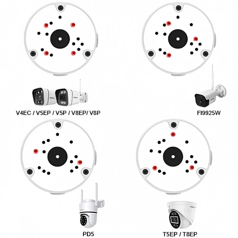FOSCAM FABV5S - Montážny box pre kamery Foscam (čierny)