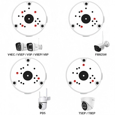 FOSCAM FABV5S - Montážny box pre kamery Foscam (čierny)