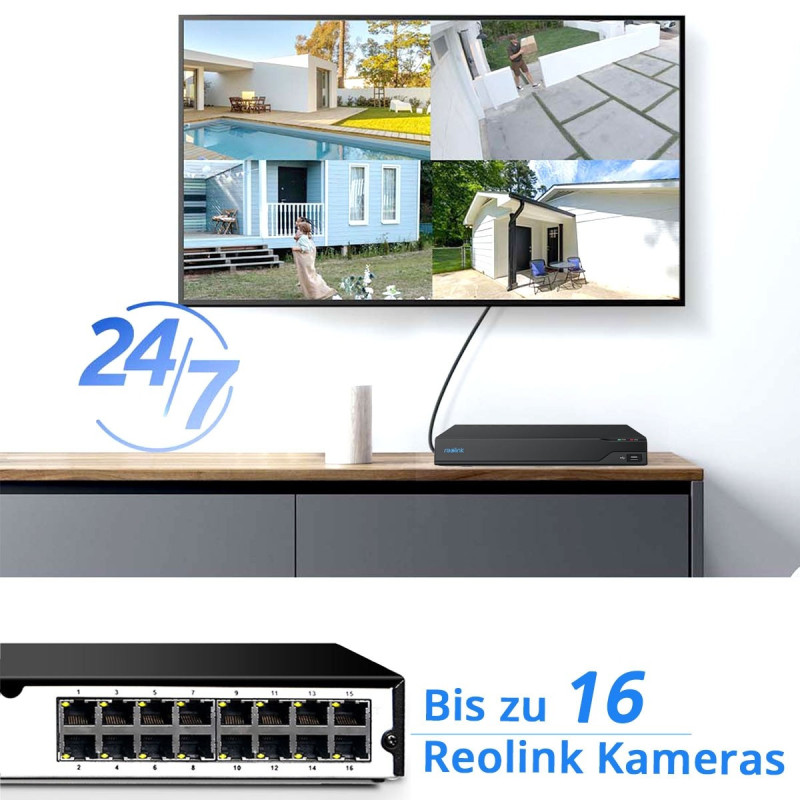 Reolink NVS16 + 8x P434