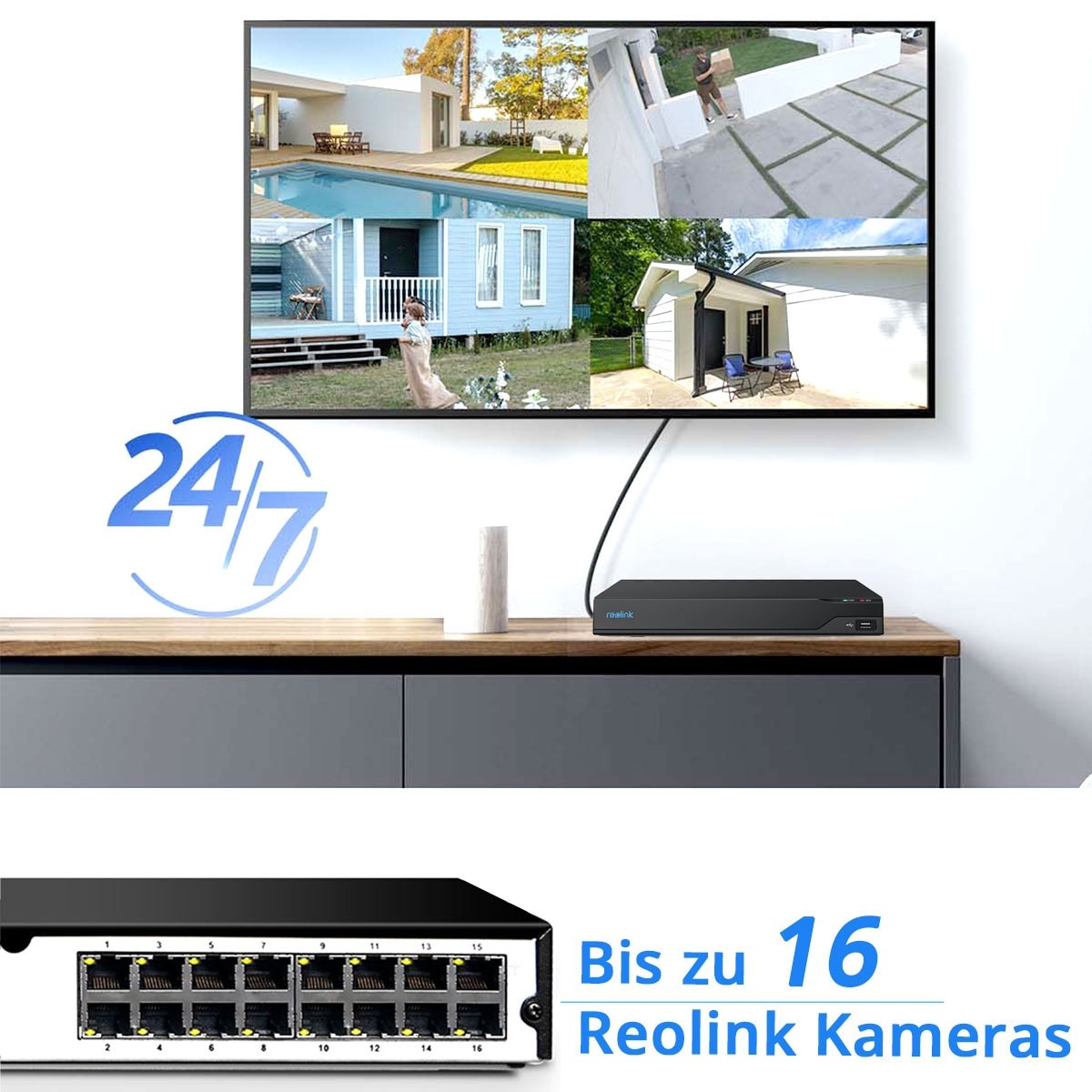 Reolink NVS16 + 8x P434