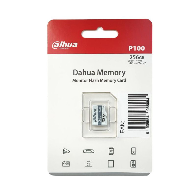 Pamäťová karta Dahua DHI-TF-P100/256GB microSD s kapacitou 256 GB