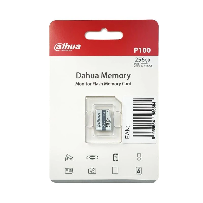Pamäťová karta Dahua DHI-TF-P100/256GB microSD s kapacitou 256 GB