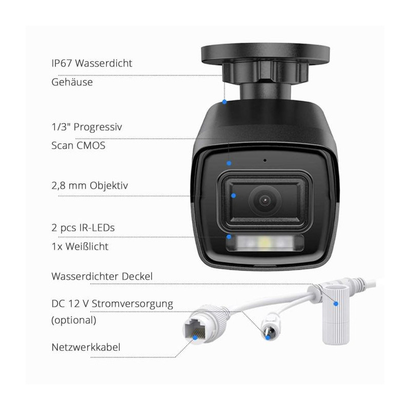 ANNKE I51EG Inteligentná 3K 5 MP PoE IP kamera