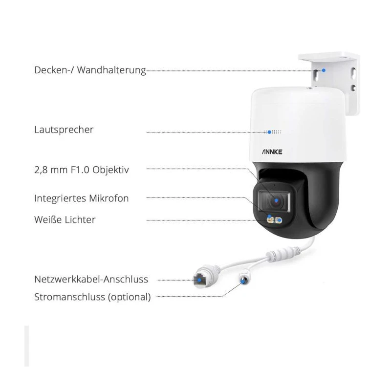 ANNKE I81EM 3K 5 MP PoE dome
