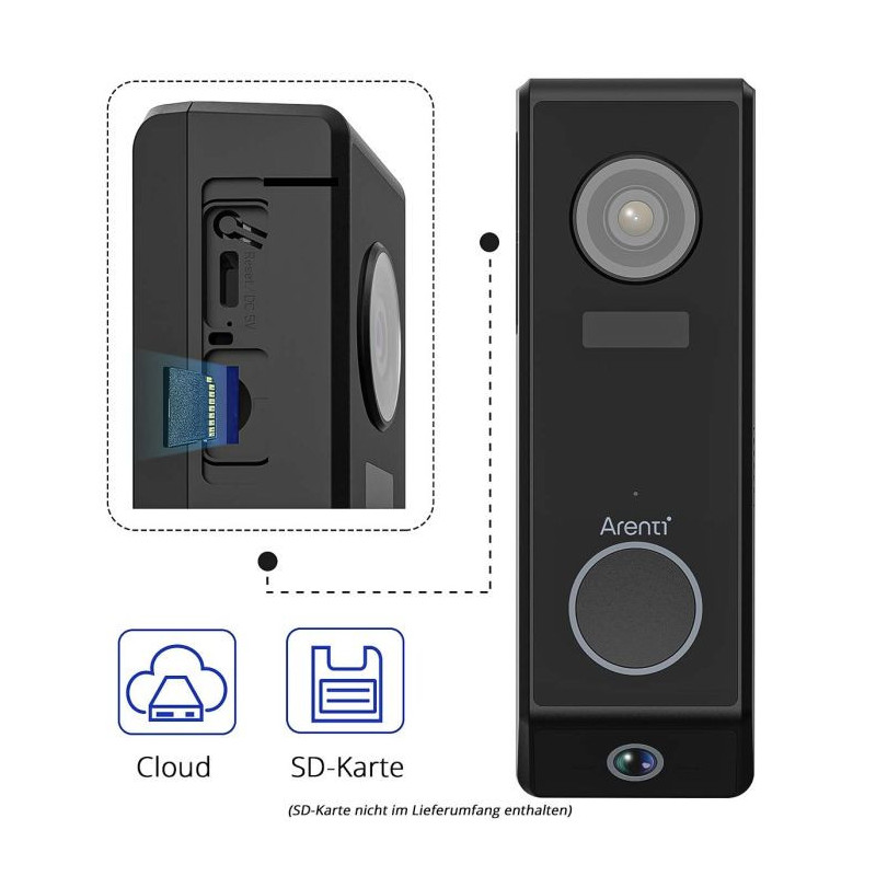 Videozvonček Arenti P10 s dvoma kamerami