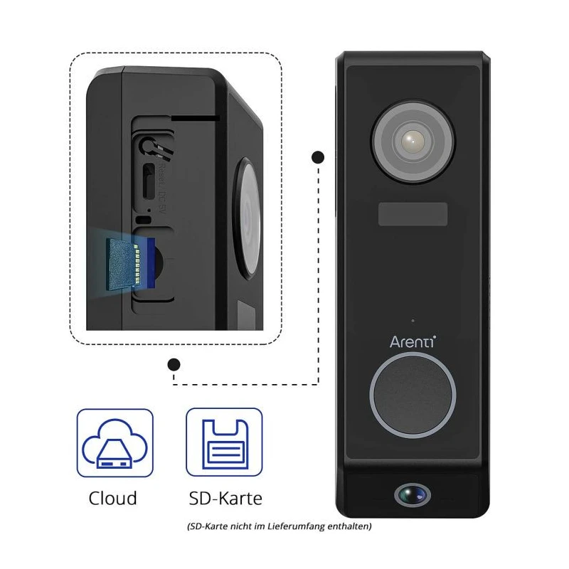 Videozvonček Arenti P10 s dvoma kamerami