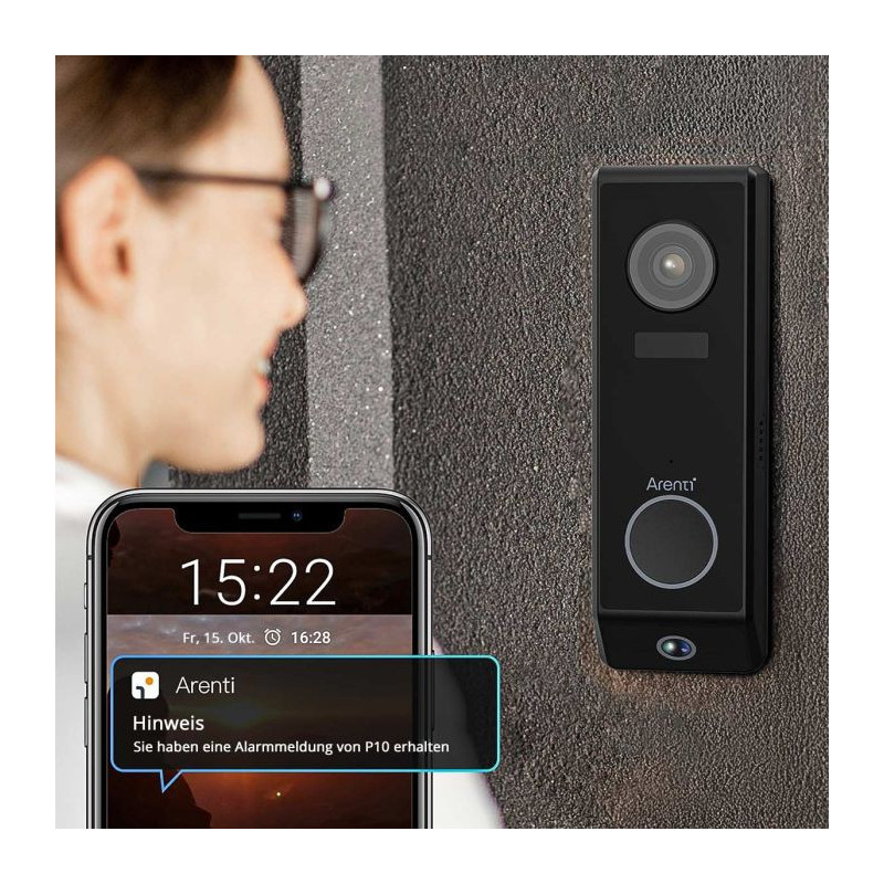 Videozvonček Arenti P10 s dvoma kamerami