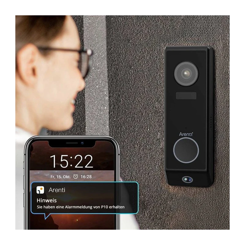 Videozvonček Arenti P10 s dvoma kamerami