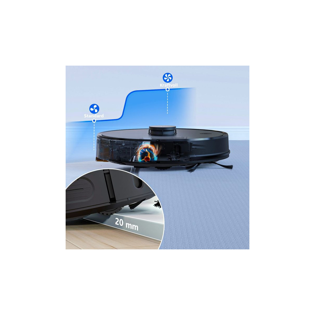 Robotický vysávač IMOU RV1 2 v 1 s funkciou mopovania