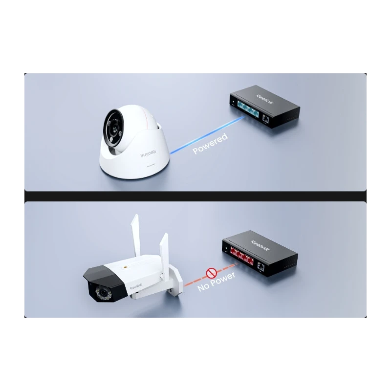 Reolink RLA-PS1E PoE Switch (63W) – 5-portový prepínač | SmartPro.sk