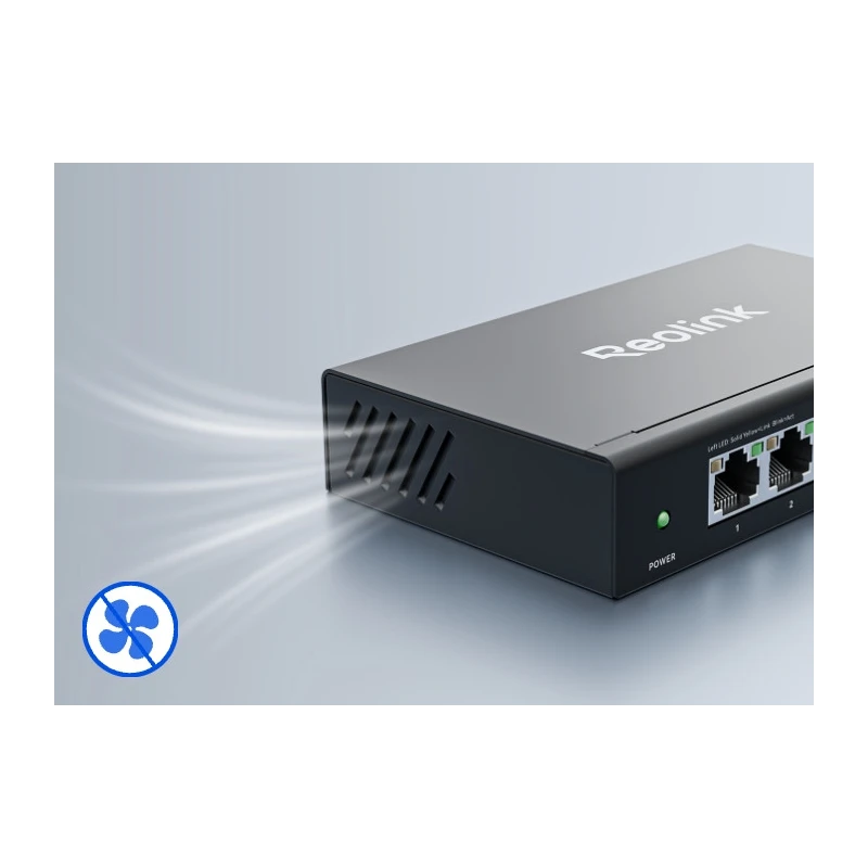 Reolink RLA-PS1E PoE Switch (63W) – 5-portový prepínač | SmartPro.sk