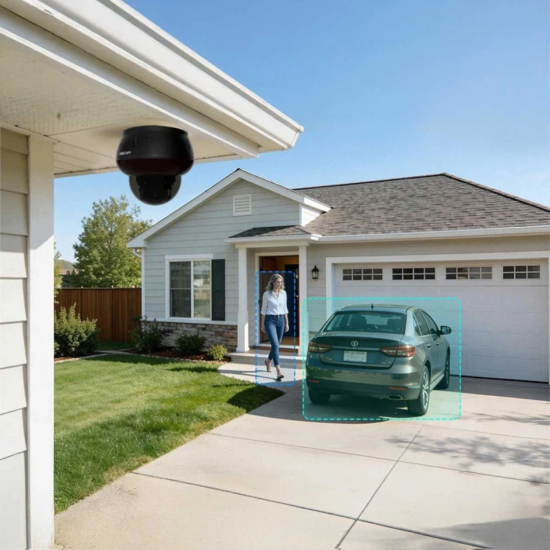 FOSCAM D8ET - WiFI PT IP kamera (čierna)