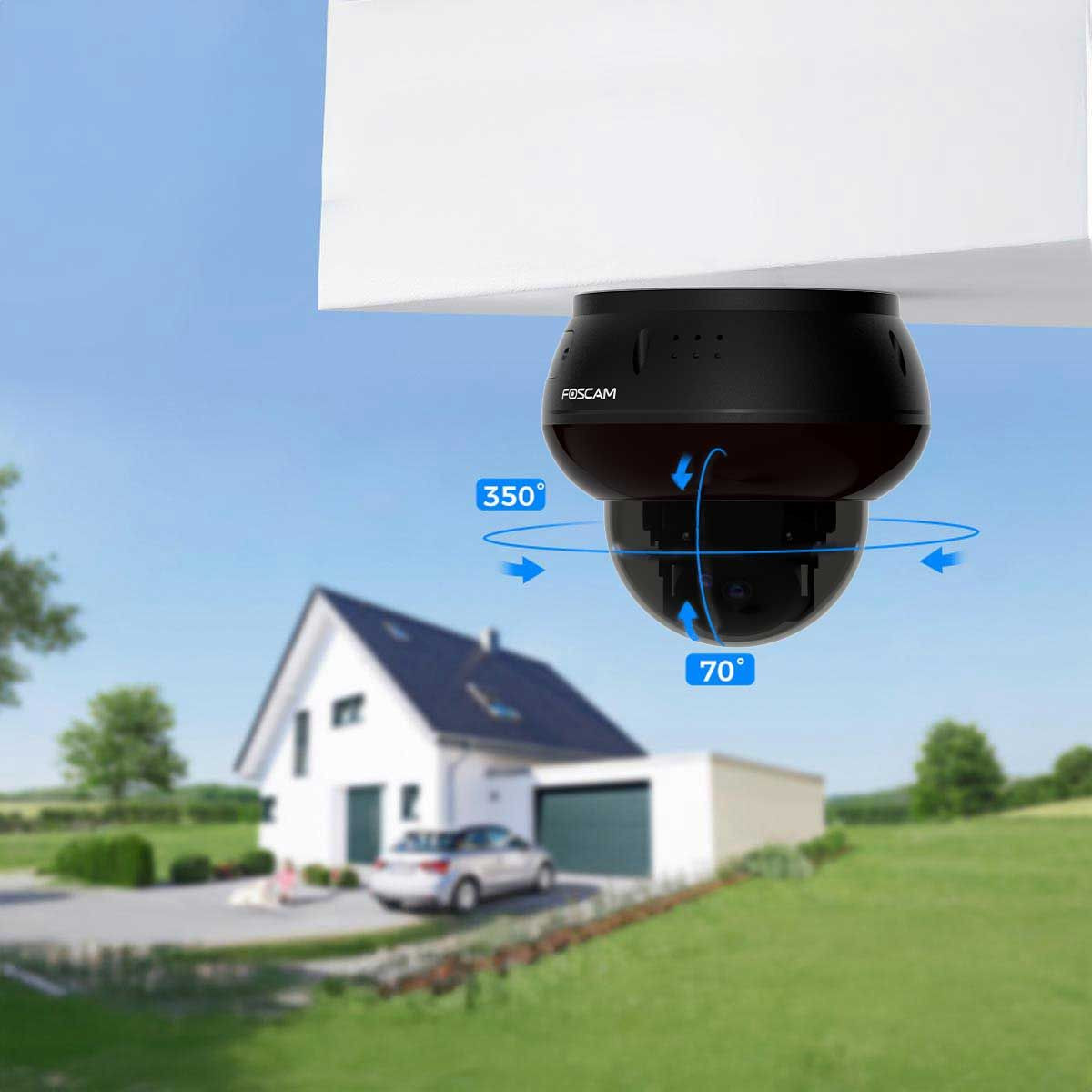 FOSCAM D8ET - WiFI PT IP kamera (čierna)
