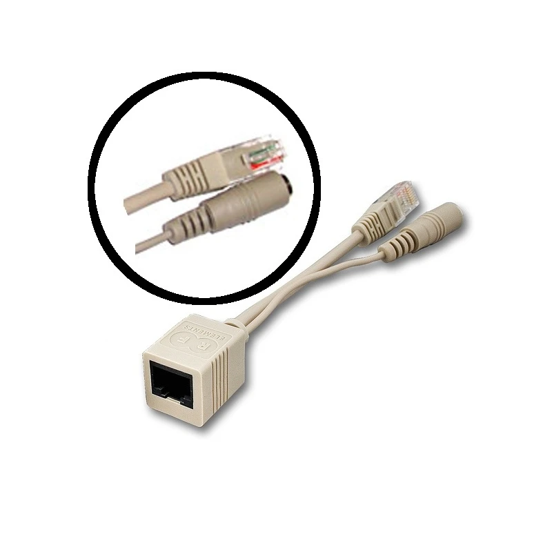 POE pasívne - sada (injector a splitter) 5,5x2,1mm