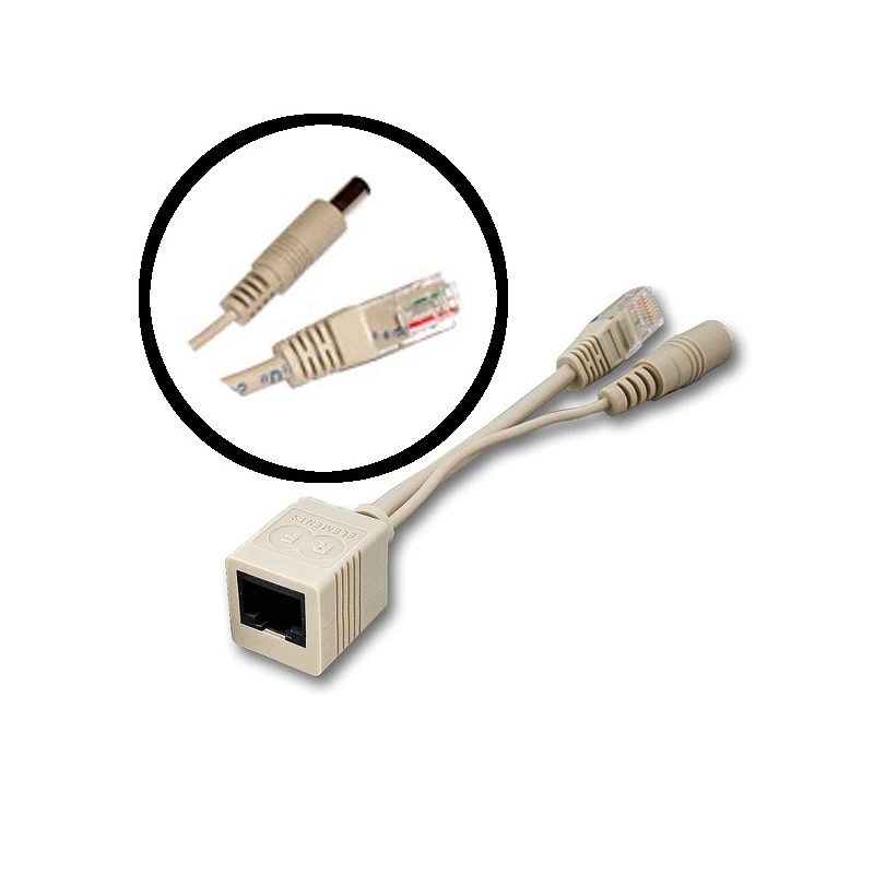 POE pasívne - sada (injector a splitter) 5,5x2,1mm