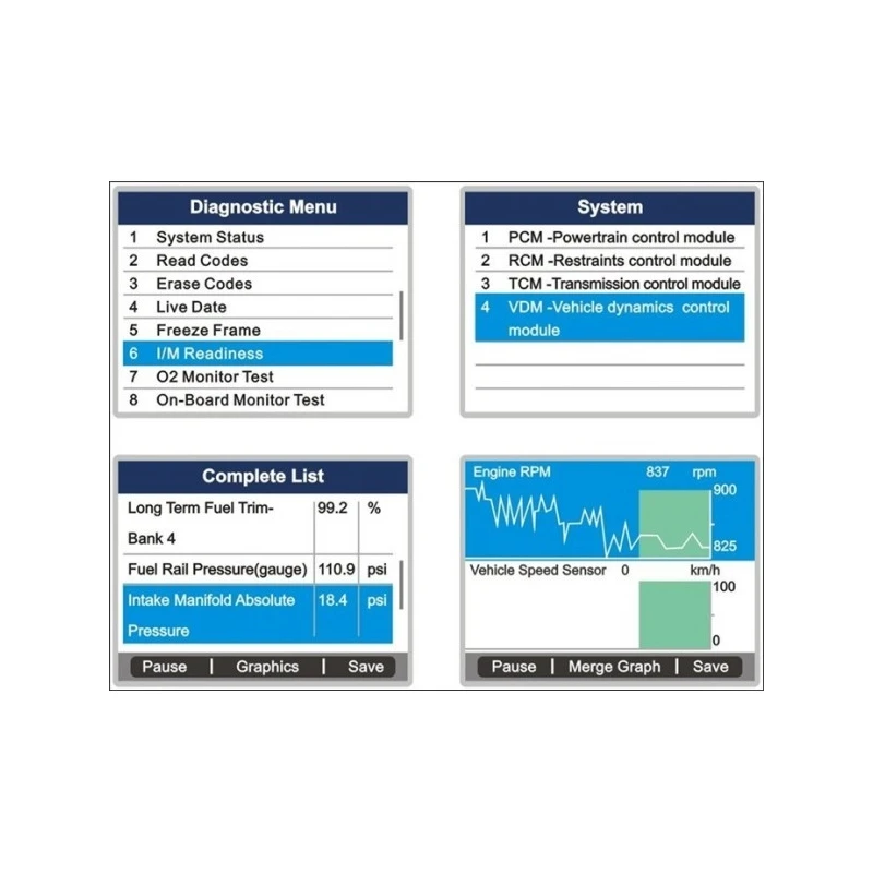 MaxiDiag MD802 - všetky systémy