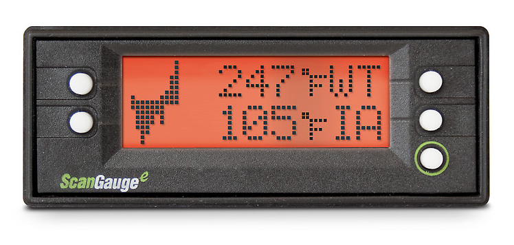 ScanGaugeE - Zabudované meradlá